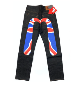 Evisu UK Flag Daicock Raw Denim Jean