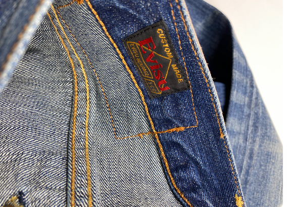 Evisu Blue Daicock Washed Denim Jean