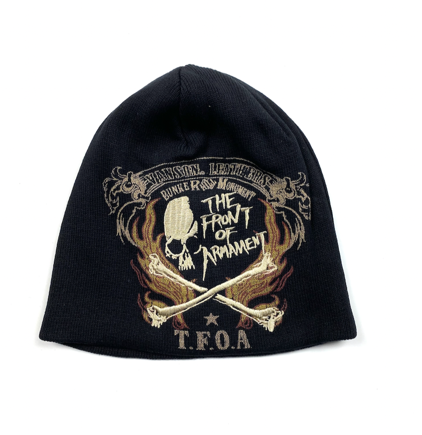 Vanson X TFOA Skull Beanie