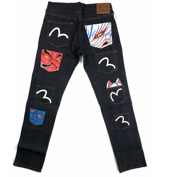 Evisu Tengu Multi-Pockets Denim Jean