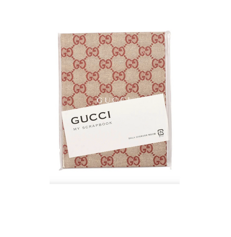 Gucci Monogram "My Scrap Book" Hardcover Notebook By Baila