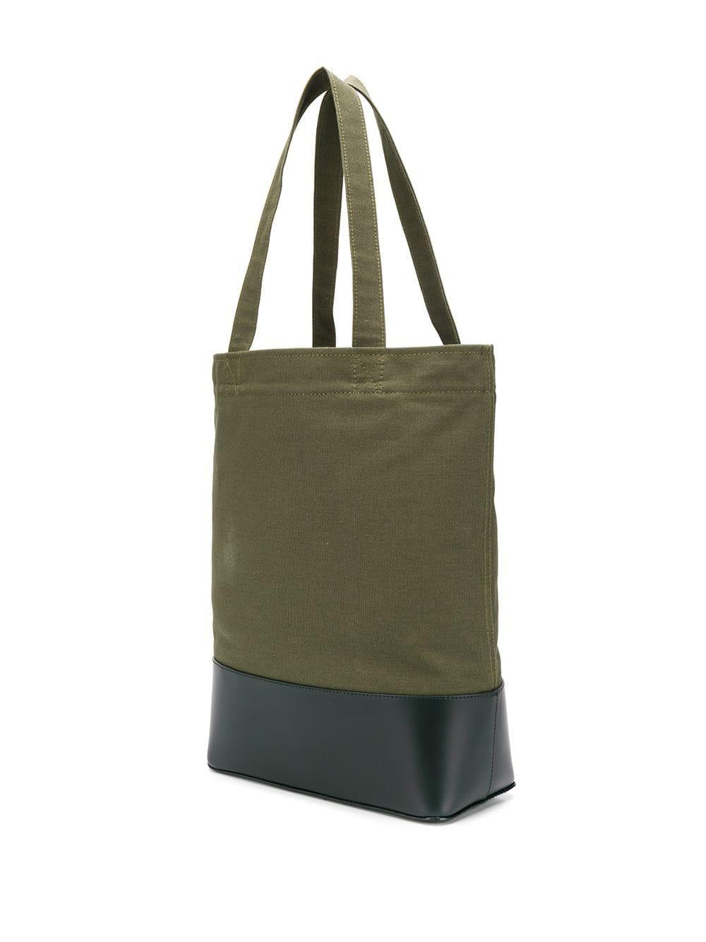 A.P.C.  Axelle Canvas Leather  Tote Bag