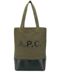 A.P.C.  Axelle Canvas Leather  Tote Bag