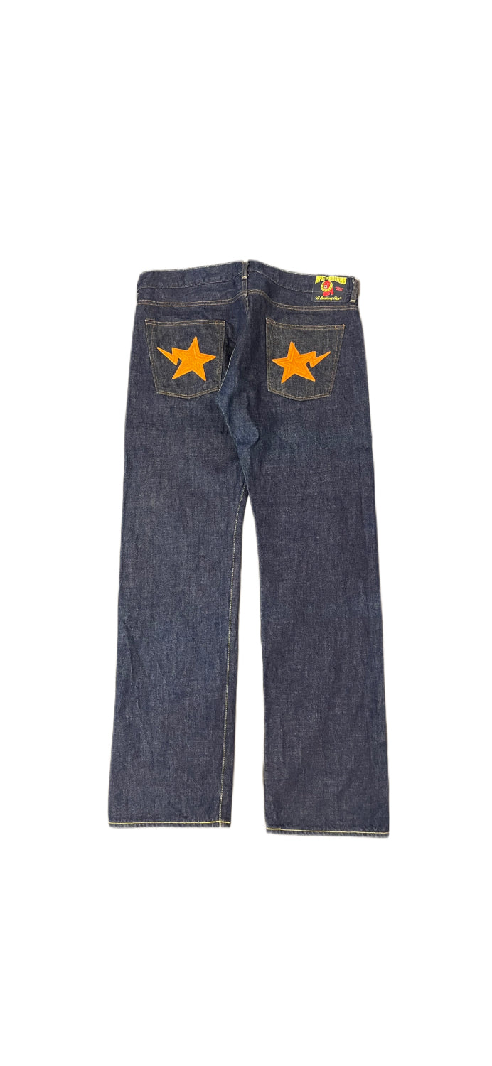 BAPE OG Orange Star Jean